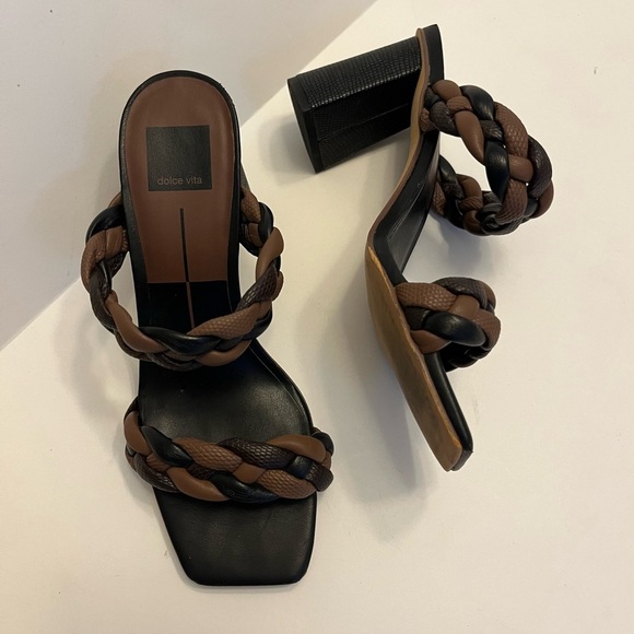 Dolce Vita Paily Braided Heeled Sandal - Picture 2 of 8